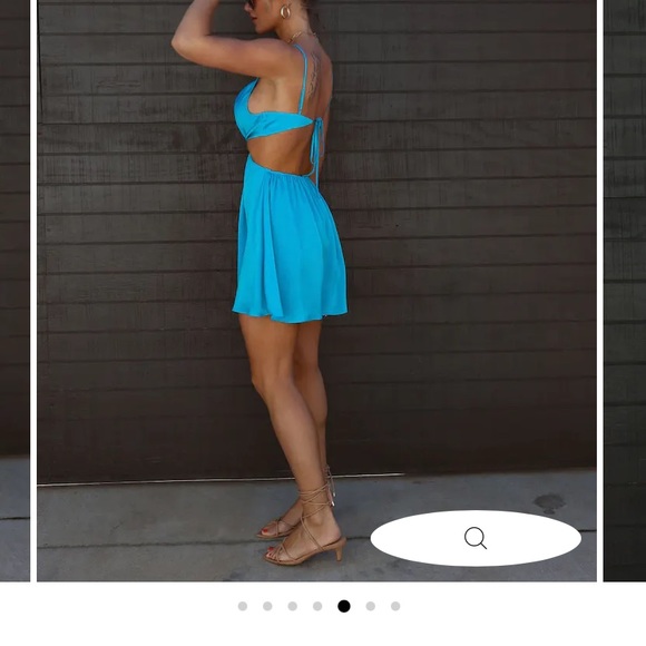 Bright blue VICI mini cutout dress - Picture 3 of 3